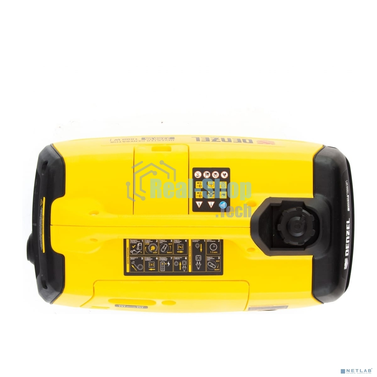 Генератор инверторный Denzel GT-2200iS, 2,2 кВт, 230 В, бак 4 л, закрытый корпус, ручной старт