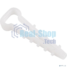 Дюбель-хомут нейлоновый прямоугольный Rexant 6-12 мм, белый, упаковка 100 шт.