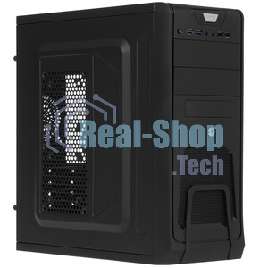 Компьютерный корпус Miditower ExeGate CP-603UB Black, ATX, (CP450W, 80мм), 2*USB+2*USB 3.0, Audio, замок блокировки кнопки питания