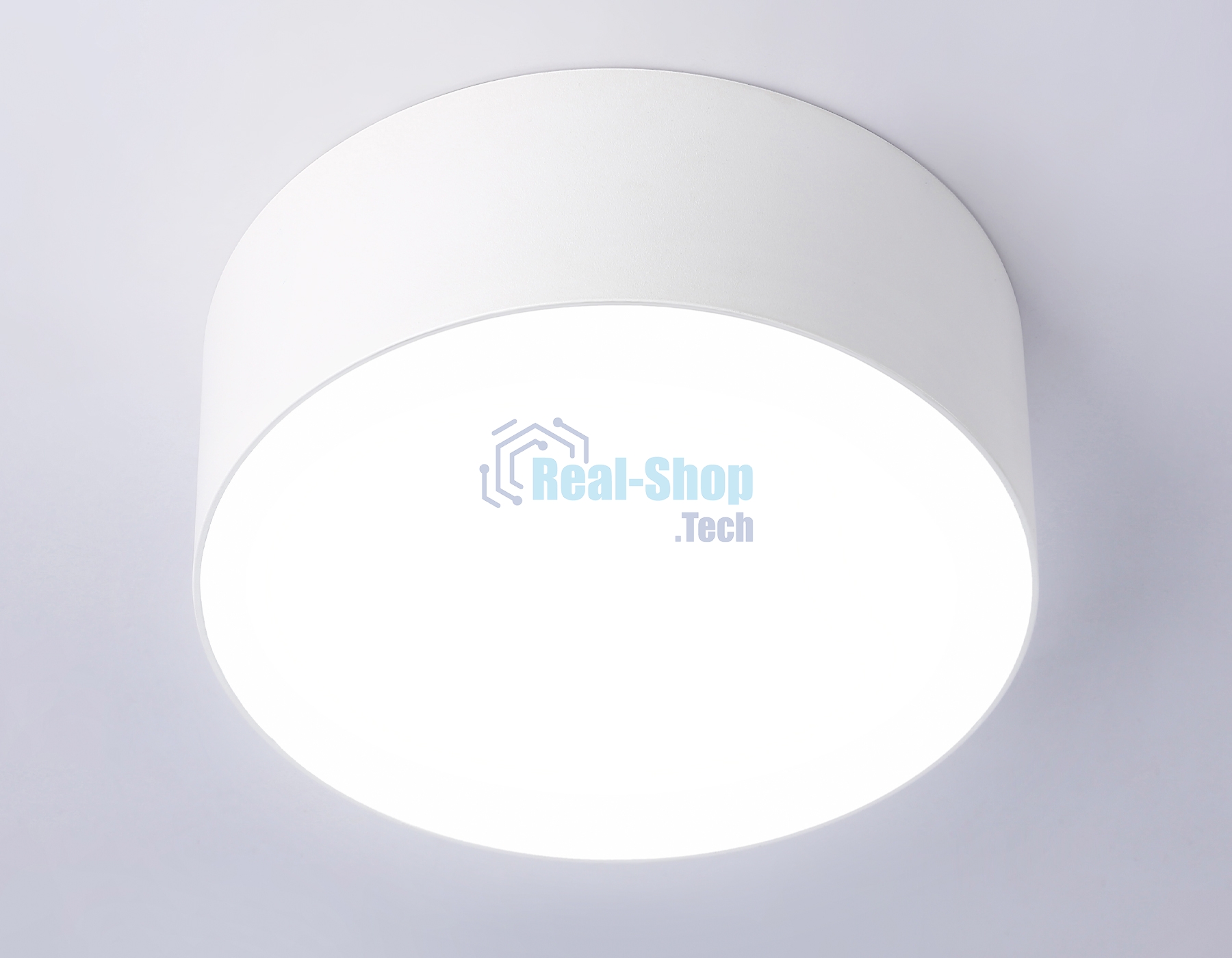 Потолочный светодиодный светильник Ambrella light FV5512 WH белый LED 15W 4200K D120*58 (Без ПДУ)