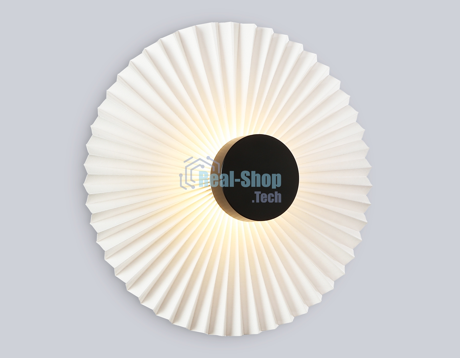 Настенный светильник Ambrella light LH72641 BK/WH черный/белый 6W 3000K D300*100