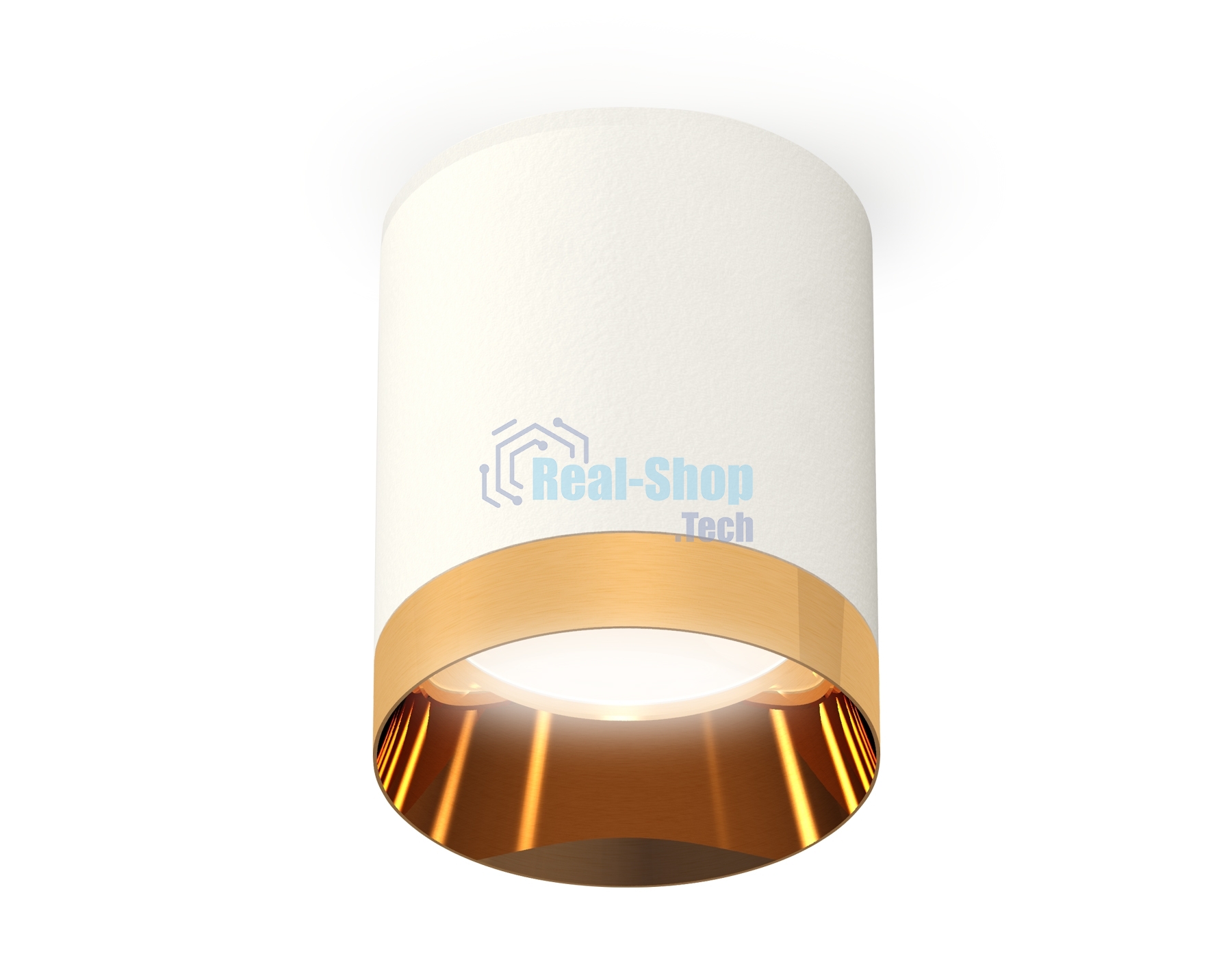 Светильник Ambrella Light XS6301024 SWH/PYG белый песок/золото желтое полированное MR16 GU5.3 (C6301, N6134)