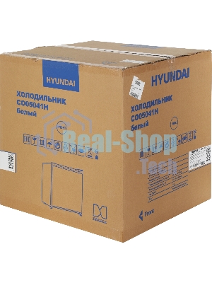 Холодильник Hyundai CO05041H белый однокамерный 46 л морозилка отсутствует, ручное размораживание