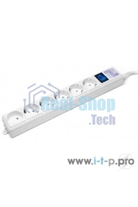 Сетевой фильтр Power Cube 1,9 м 6 розеток (белый) 16B/3,5 кВт