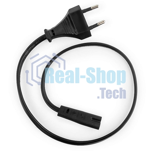 Кабель питания для ноутбуков, аудио/видео техники Gembird PC-184-VDE-0.5М, 0,5м, VDE, 2-pin, черный, пакет