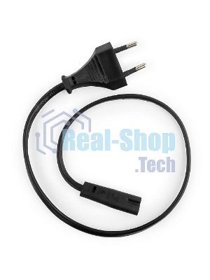 Кабель питания для ноутбуков, аудио/видео техники Gembird PC-184-VDE-0.5М, 0,5м, VDE, 2-pin, черный, пакет