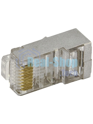 Коннектор сетевой (20 шт.) RJ45/экран.