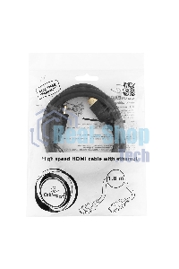 Кабель Cablexpert HDMI CC-HDMI4L-6, 19M/19M, v2.0, серия Light, позол.разъемы, экран, 1.8м, черный, пакет