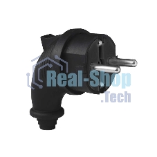 Вилка электрич. угл. однофазная (каучук) UNIVersal 1241