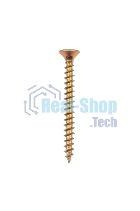 Саморез универсальный Kranz 5х50, желтый цинк, короб (100 шт./уп.)