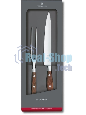 Набор ножей кухонных Victorinox Grand Maitre (7.7240.2) компл.: 1 шт вилка дерево подар.коробка