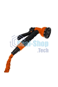 Набор поливочный, растягивающийся шланг 45 м, пистолет 7 режимов, соединитель Четыре Сезона