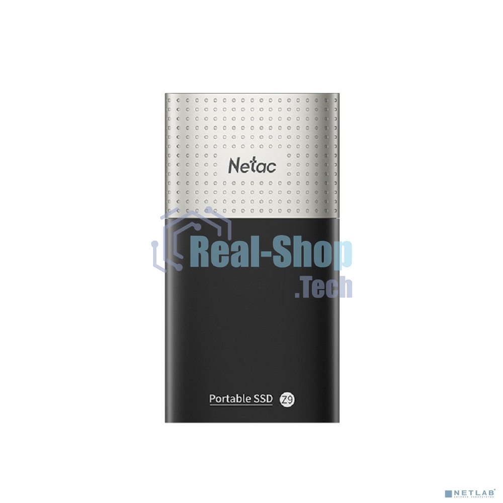 Внешний SSD Netac Z9, 250 Gb, USB 3.2 Gen 2 Type-C, R/W 550/480, черный