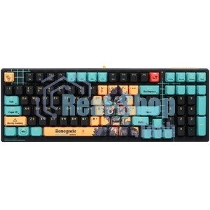 Клавиатура проводная A4Tech Bloody AT98 Renegade USB черный/зеленый
