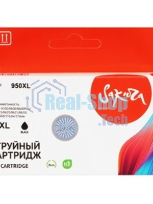 Картридж струйный Sakura CN045AE (№950XL Black) для HP, черный, 73 мл., 2300 к.