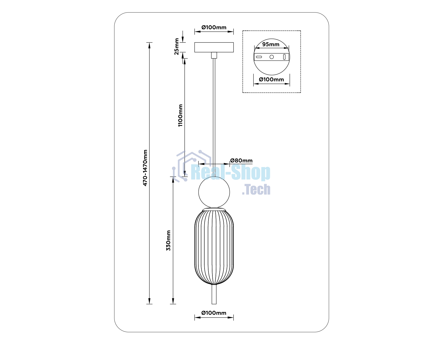 Светильник Ambrella light LH53101 BS/GR/FR латунь/серый/белый матовый G9 max 28W D100*330