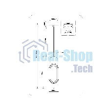 Светильник Ambrella light LH53101 BS/GR/FR латунь/серый/белый матовый G9 max 28W D100*330