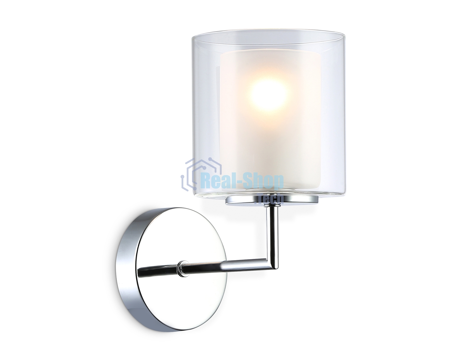 Настенный светильник Ambrella light LH56005 СH/FR хром/белый матовый E14 max 40W 190*120*220