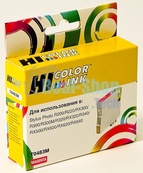 Картридж Epson Stylus Photo R200/R300/RX500/RX600 (Hi-black) new, C13T04834010, M