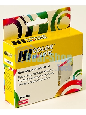 Картридж Epson Stylus Photo R200/R300/RX500/RX600 (Hi-black) new, C13T04834010, M