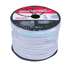 Провод ПГВА Rexant 1х1.50 мм², белый, бухта 100 м