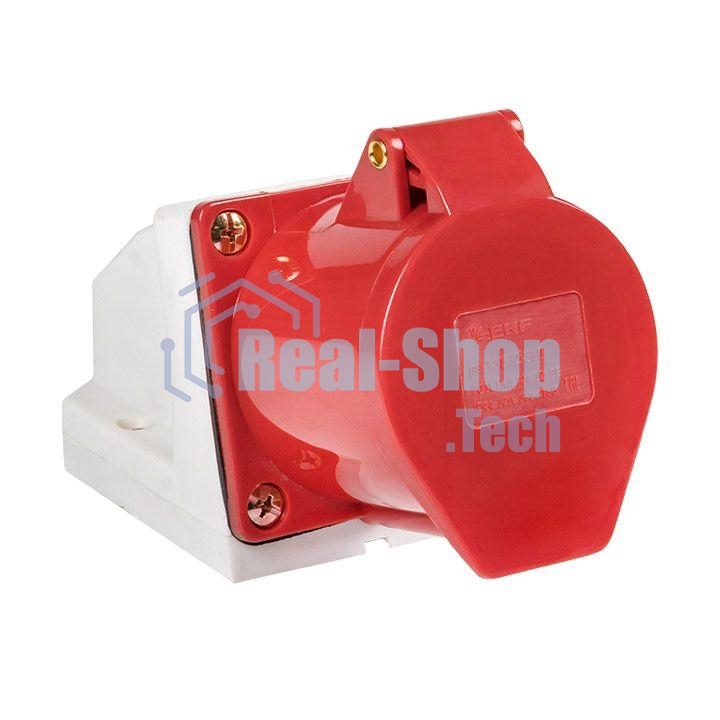 Розетка наруж. уст. 32А 380В 3P+РЕ IP44 (124) EKF ps-124-32-380
