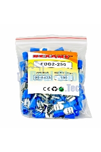 Клемма плоская Rexant изолированная гнездо 7.4 мм 1.5-2.5 мм² (РПи-м 2.5-(6.3)/РПИм 2-250)