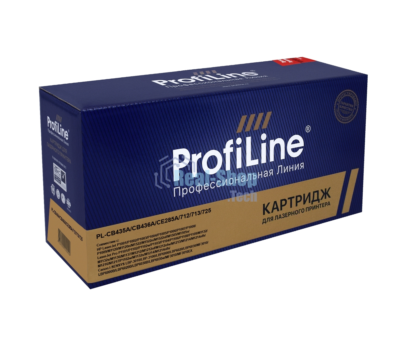 Картридж лазерный ProfiLine совместимый CB435/436/CE285A/712/713/725 для HP P1005/P1006/P1505/M1120/M1130/M1212/Canon 3010/3050/6000 2000к