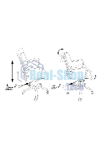 Кресло руководителя Бюрократ CH-993-LOW/M01 черный M01, низкая спинка, сетка, крестовина хром