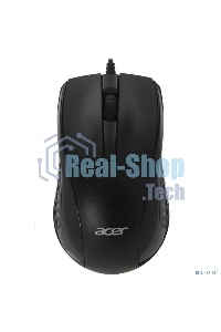 Мышь проводная Acer OMW136 черный, 1200 dpi, USB, кнопки - 3