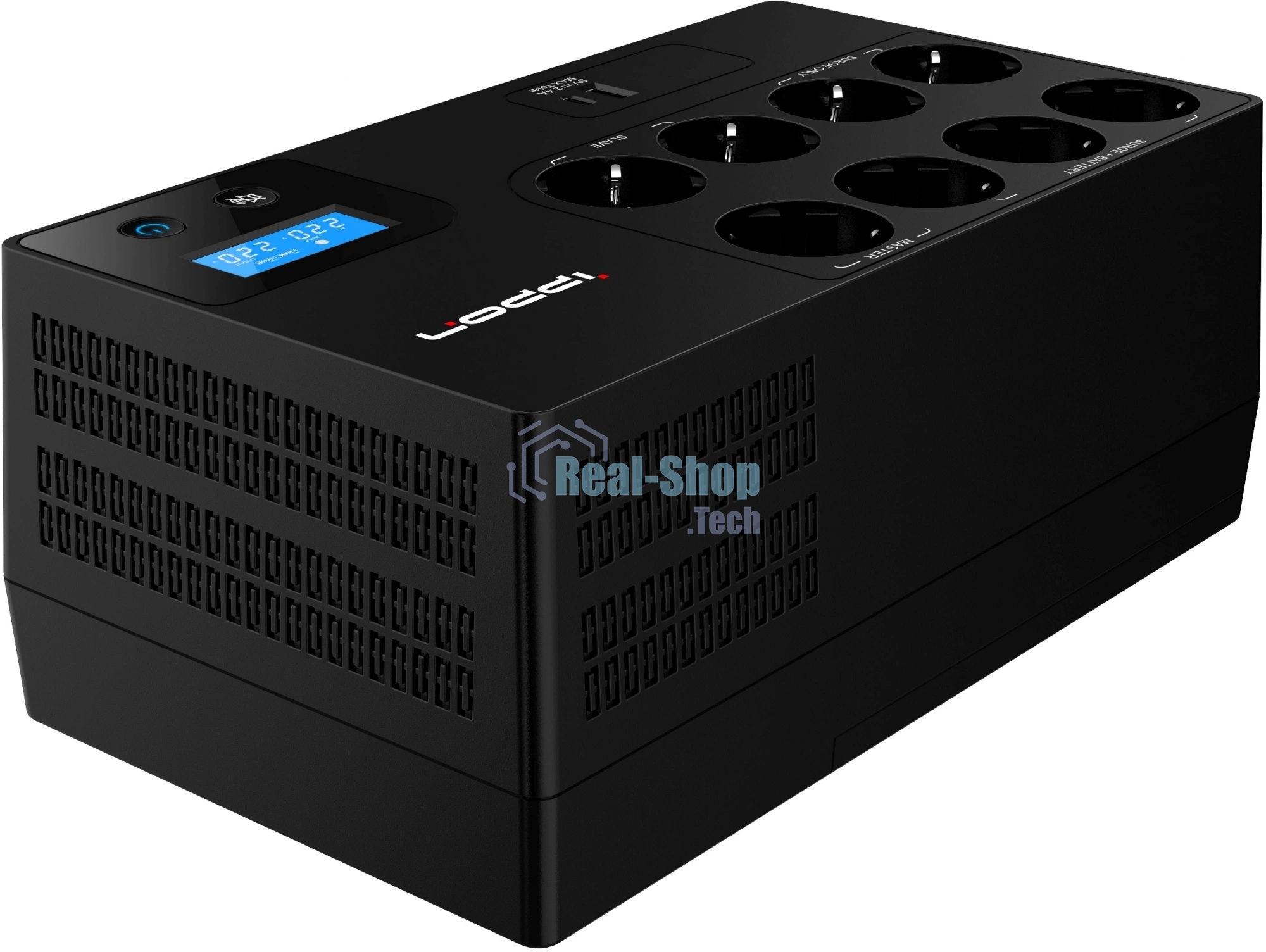 Источник бесперебойного питания Ippon Kirpich 650 360Вт 650ВА черный