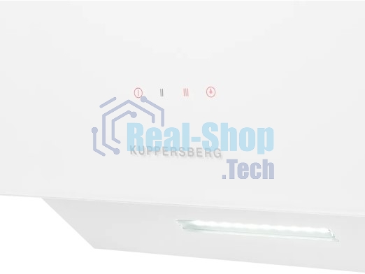 Вытяжка наклонная Kuppersberg F 605 W белый, 59.7 см, 1300 куб. м/ч, 48 дБ