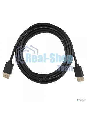 Кабель ACD-DDPM2-10M DisplayPort 1.2, Golden Plated, 20m/20m, черный,10м