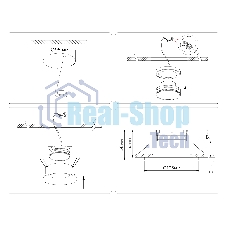 Светильник Ambrella light TN51810 WH белый GX53 max 15W D105*36