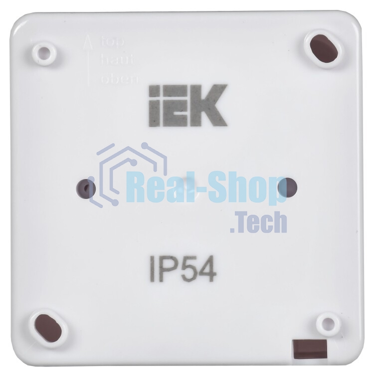 Розетка одноместная IEK ERMP12-K01-16-54-EC РСб20-3-ГПБб роз.1м с з/к о/у IP54 (цвет крышки:белый) ГЕРМЕС PLUS
