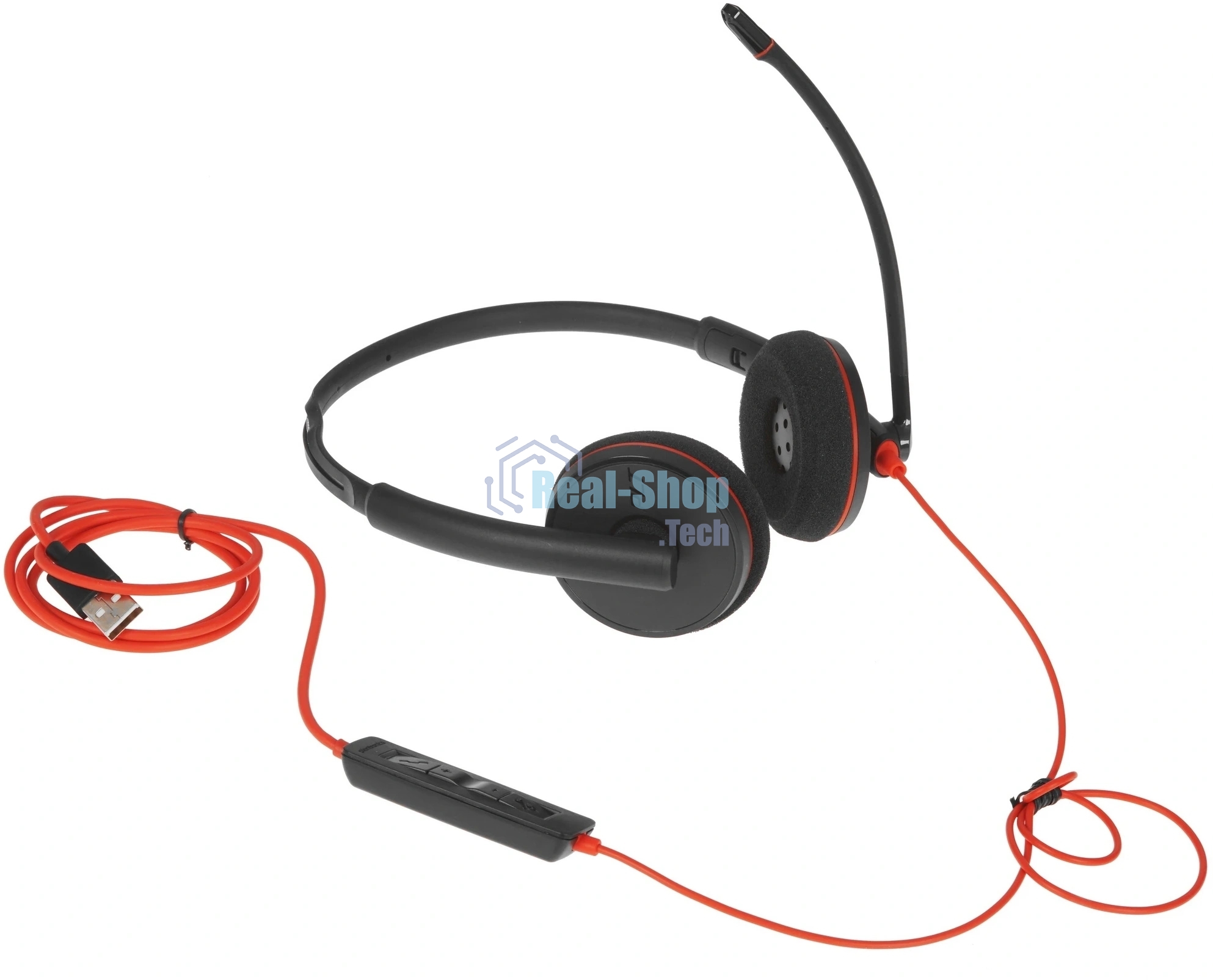 Гарнитура Plantronics Blackwire 3220 чёрный, проводная, USB
