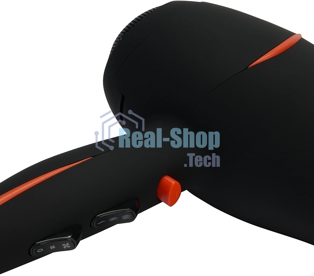 Фен Polaris PHD 2038Ti черный, 2000 Вт, ионизация