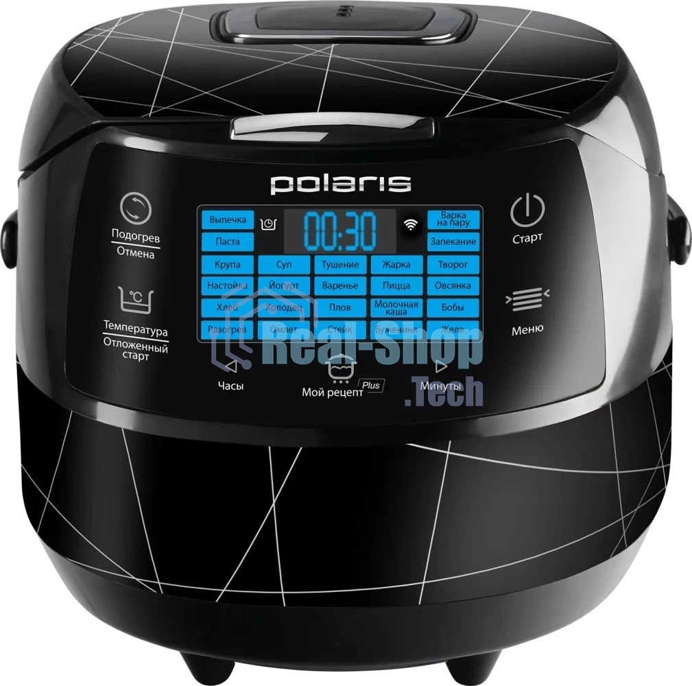 Мультиварка Polaris PMC 5017 Wi FI IQ Home серебристый/белый, 3 л, 860 Вт, сенсорное, 24 программы