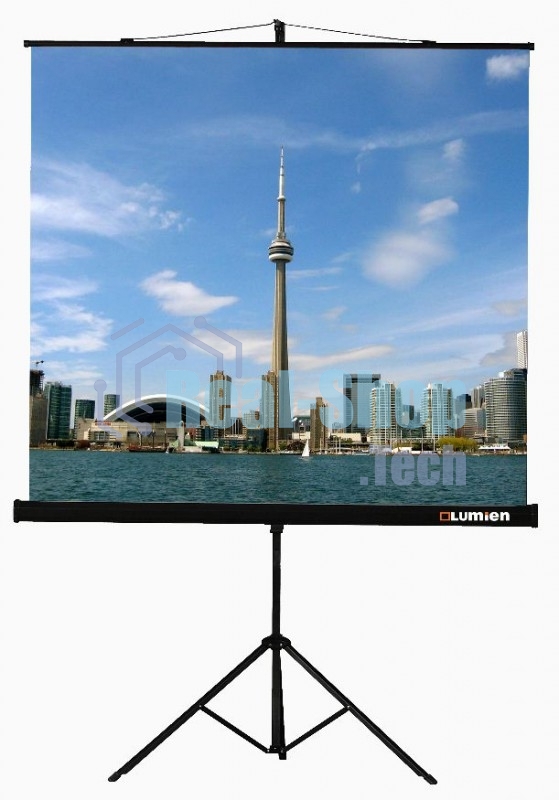 Экран на треноге Lumien 160x160см Eco View LEV-100105 1:1 напольный рулонный