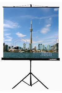 Экран на треноге Lumien 160x160см Eco View LEV-100105 1:1 напольный рулонный