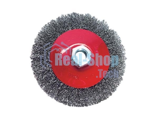 Кордщетка Matrix для ушм 100 мм м14 ''тарелка'' витая проволока