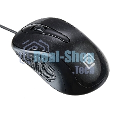 Мышь проводная Oklick 385M черный, 1000 dpi, USB, кнопки - 3
