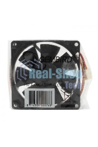 Вентилятор для корпуса Gembird FANCASE/BALL черный, 80 мм, 2600 об/мин, 27 дБ, 3 pin