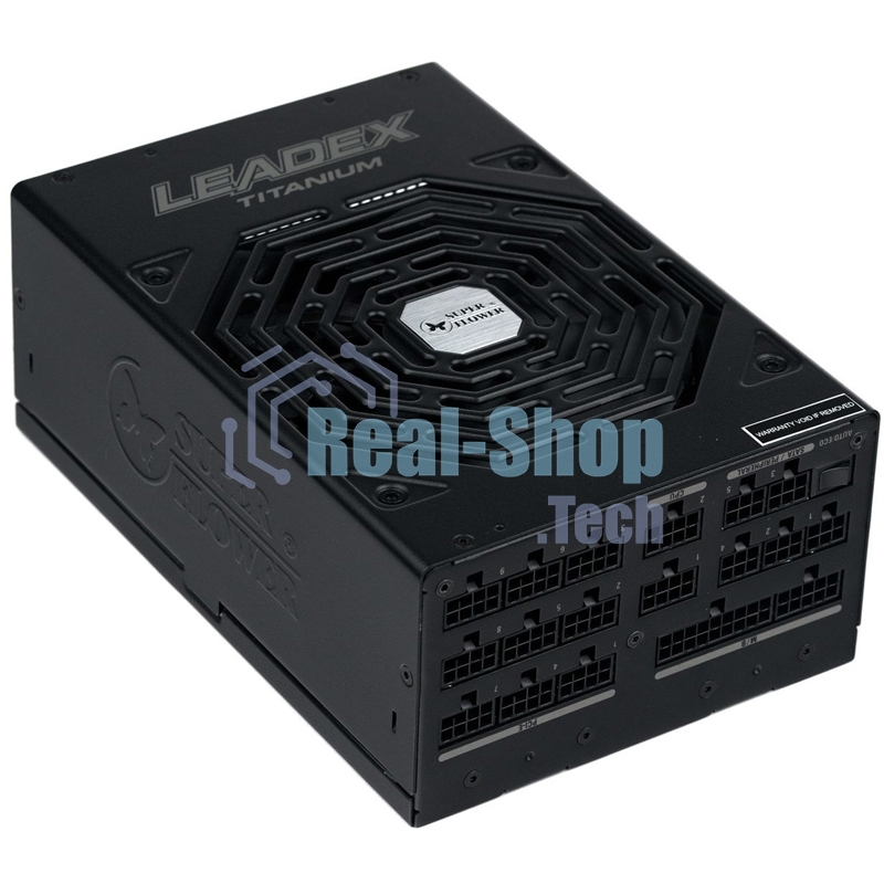 Блок питания Super Flower Leadex Titanium (SF-1600F14HT), 1600Вт, 80 PLUS Titanium, 140мм, модульный, черный