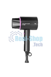 Фен для волос Galaxy Line GL 4346, черный, 1400 Вт, 2 скорости потока воздуха, функция 