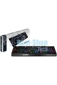Клавиатура проводная MSI VIGOR GK20 RU черный USB Multimedia for gamer LED (подставка для запястий)