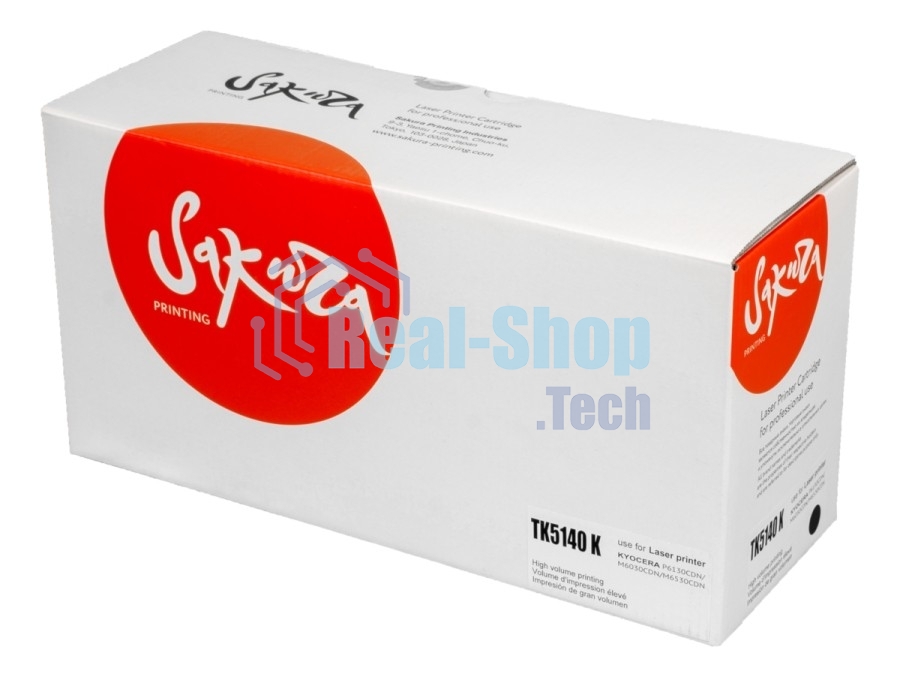 Картридж Sakura TK5140K для Kyocera Mita, черный, 7000 к.