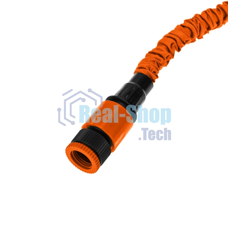 Набор поливочный, растягивающийся шланг 45 м, пистолет 7 режимов, соединитель Четыре Сезона