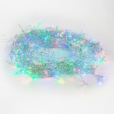 Гирлянда Светодиодный Дождь 3х2 м, свечение с динамикой, прозрачный провод ПВХ, 230 В, диоды мультиколор