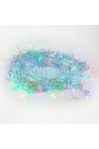 Гирлянда Светодиодный Дождь 3х2 м, свечение с динамикой, прозрачный провод ПВХ, 230 В, диоды мультиколор